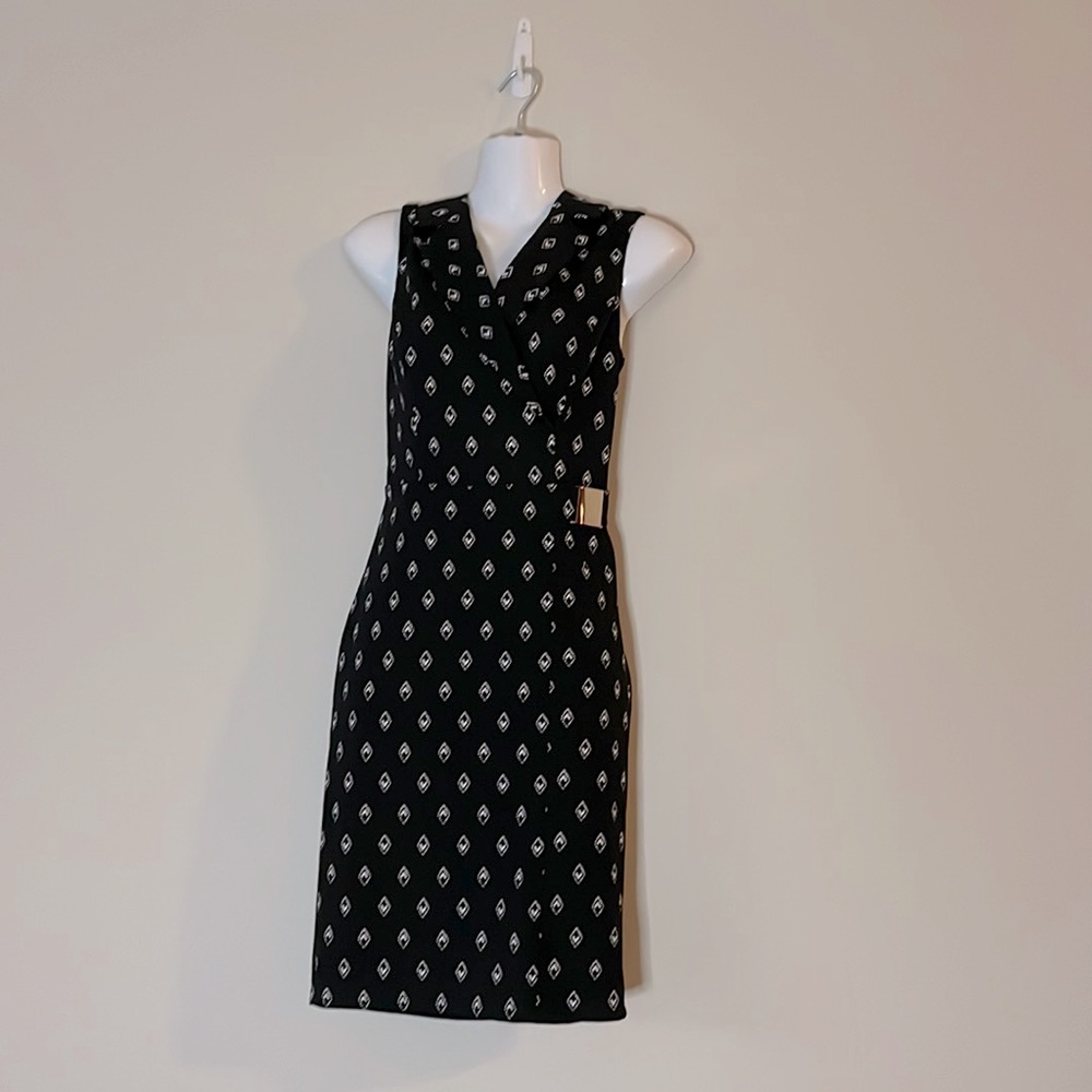 Le Chateau Little Black Dress with diamond ‘v’ pattern